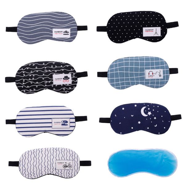 

спящая маска eyepatch soft eye sleep mask мода полосатой луна стиль творческое путешествие расслабляющей sleeping aid blindfold # 280206