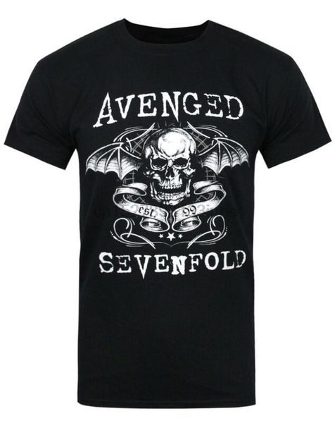 

avenged sevenfold skull men's t-shirt