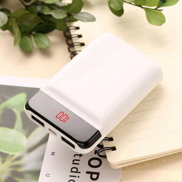 

cgjxs mini power bank 10000mah external battery pack power with led indiractor dual usb output for iphone xs xs max xr samsung note 9
