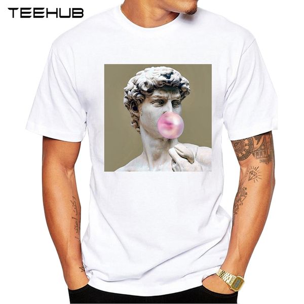 

teehub men's new funny david bubble gum design short sleeve t-shirt cool hipster t-shirts