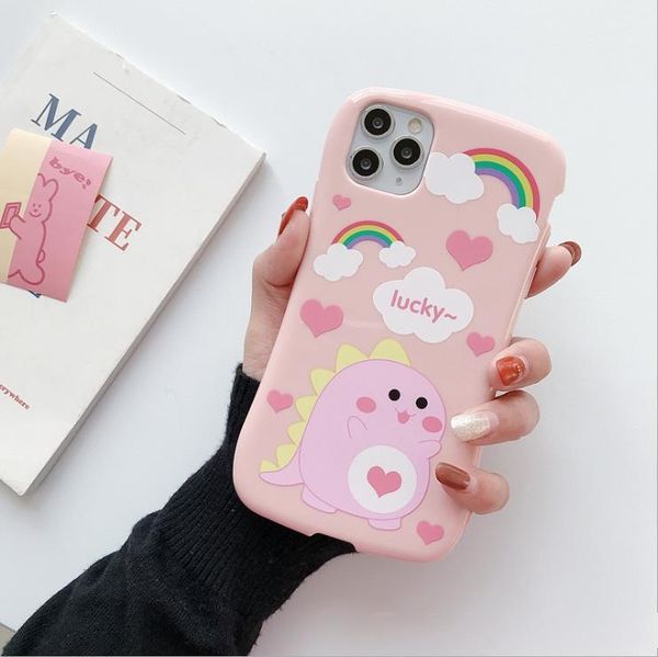 

designer phone case applicable to iphone iphone 11 case 11pro creative cartoon silicone anti-fall protective shell