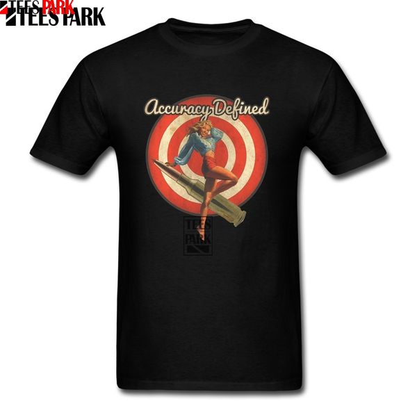 

команда t-shirt pin up точность defined vintage короткие t мужская рубашка с коротким рукавом crewneck tshirs популярная мужские смешной rud
