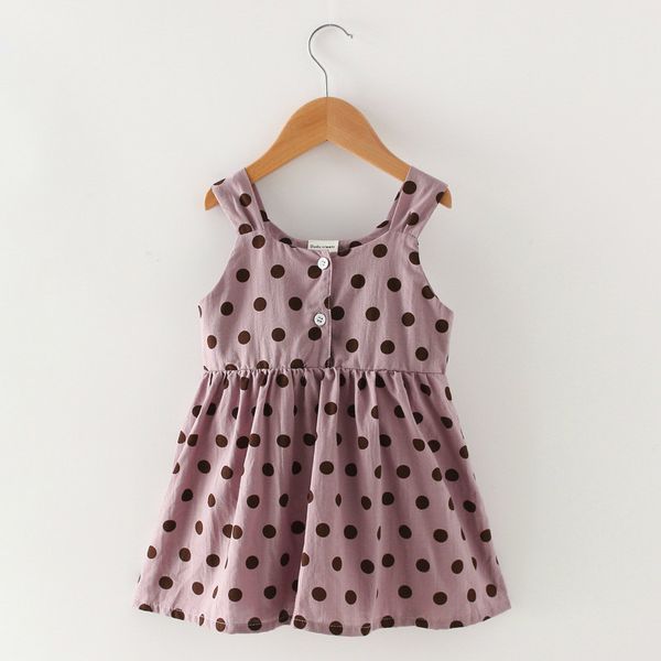 

summer girl dress children sundress polka dot toddler dresses for kids fashion girls clothing, Red;yellow
