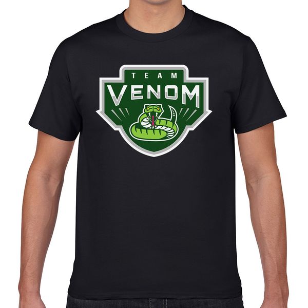 

t shirt men team venom design black geek short male tshirt xxxl