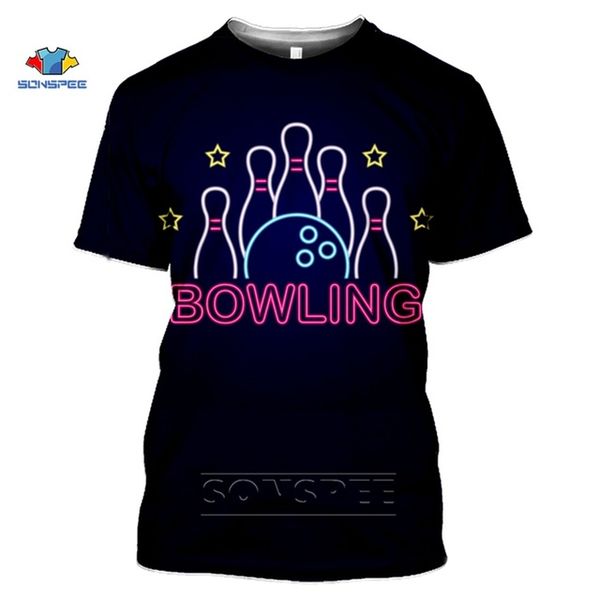 

popular sports bowling 3d men pullover summer 3d print shirts hippie horror graphic men clothing