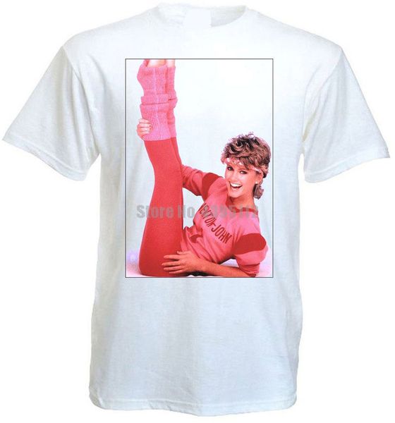 

olivia newton-john v3 t-shirt white poster all sizes s...5xl