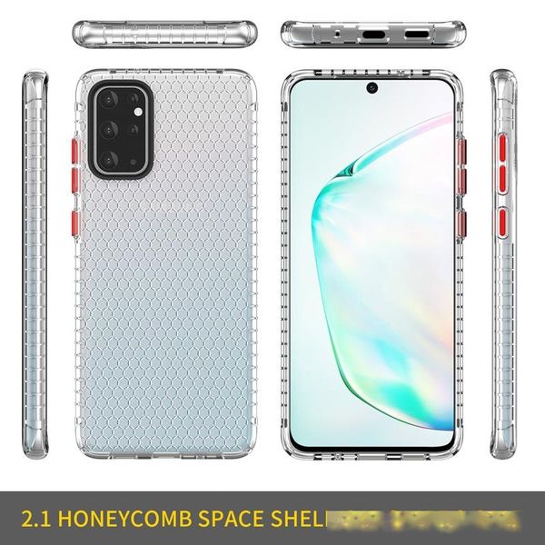 

honeycomb space phone case for samsung s20 360 degree airbag full protection slim thin phone cover case