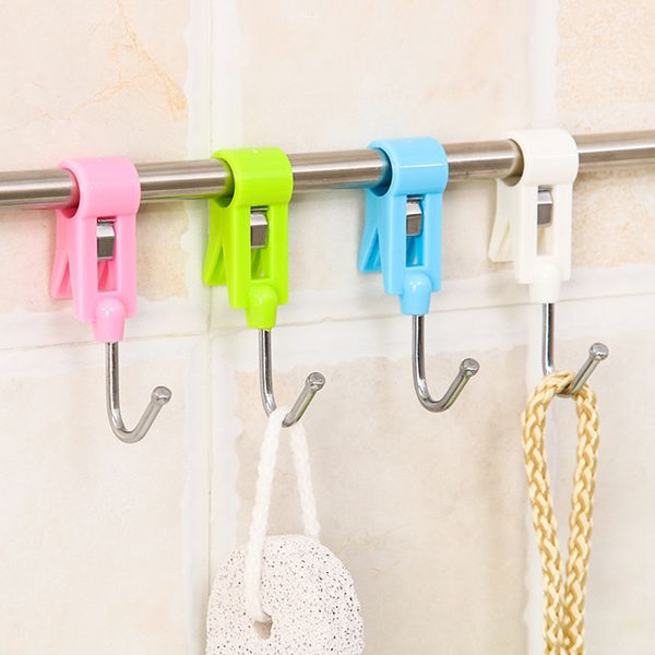 

1 set clamp hook clothes hooks peg laundry folder hanging clothes rails clips clothespins socks underwear drying rack organizer