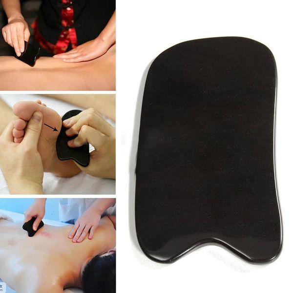 

massage black cure gua tool sha natural healthy buffalo horn guasha board