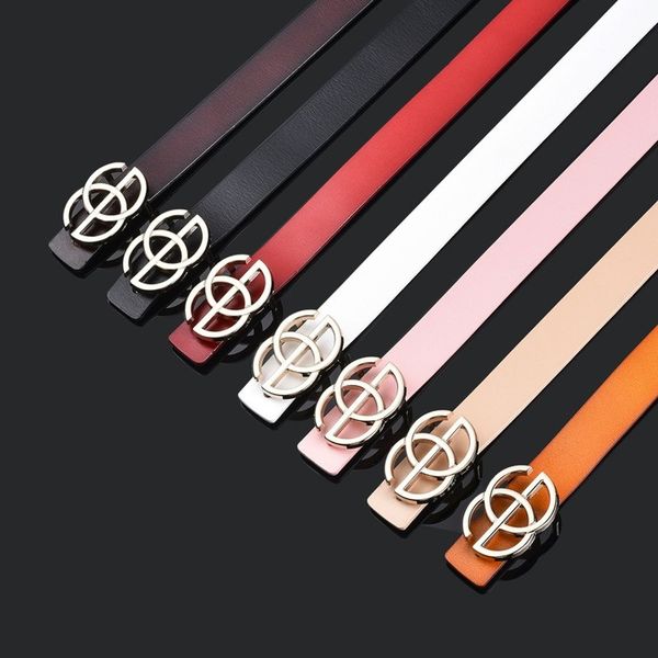 

child ceinture fashion leisure designer children's belt boys girls belt buckle ceinture femmel genuine leather belts for women, Black;brown