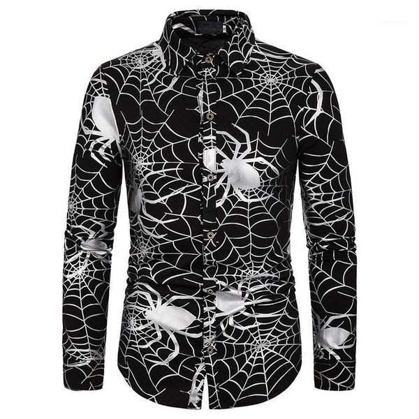 

mens designer print shirts fashion natural color long sleeve shirts casual single breasted shirts males clothing, White;black