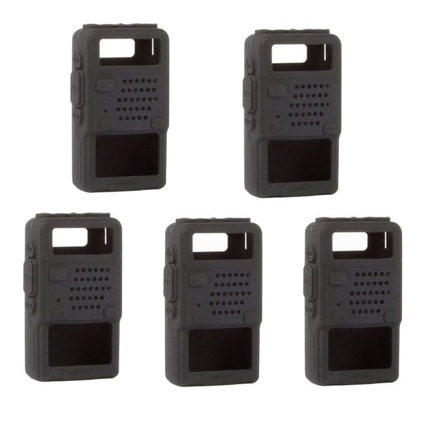 

5pcs walkie talkies protective case cover holder for two-way