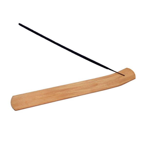 

natural plain wood incense sticks ash catcher burner holder wooden varitas de incienso holder home decoration wholesale wooden incense stick