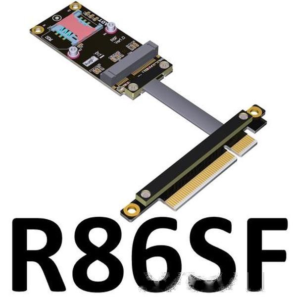 

pcie x8 extension cable to mini pcie wireless network card ssd pci-e 8x to mpcie cable mini pci-e flexible flat cable computer