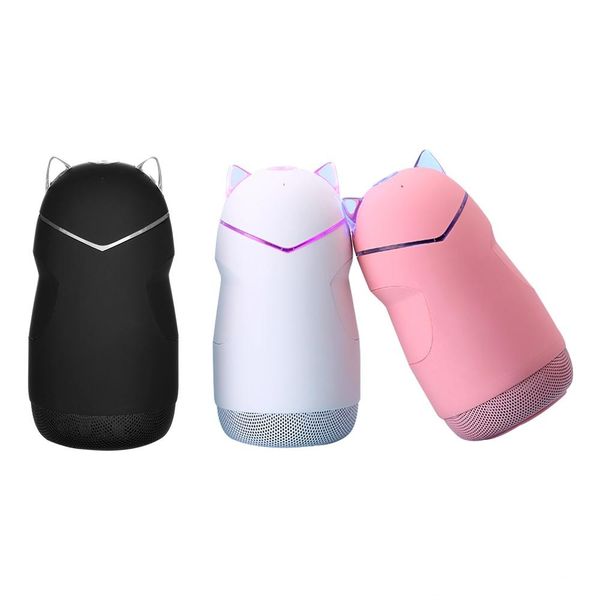 

led cat wireless portable speaker waterproof bluetooth wireless stereo mini outerdoor speaker waterproof soft silicone surface speaker new