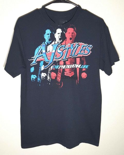 

aj styles tna футболка феноменальная один ретро impact wrestling mens средний хлопок harajuku мужчины топы футболочку