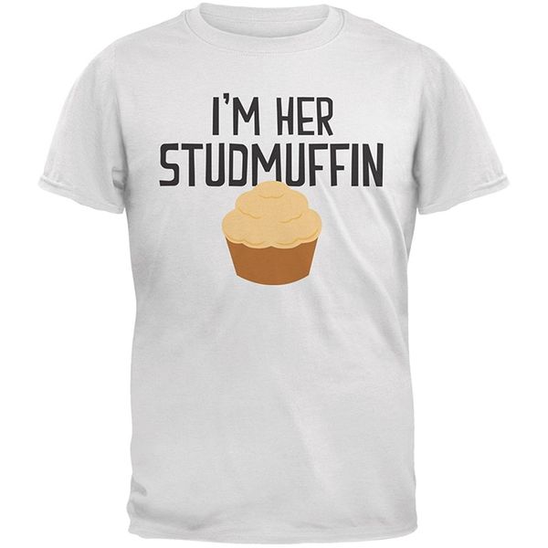 

printed tee shirts crew neck short valentine's - i'm her studmuffin mens t shirt
