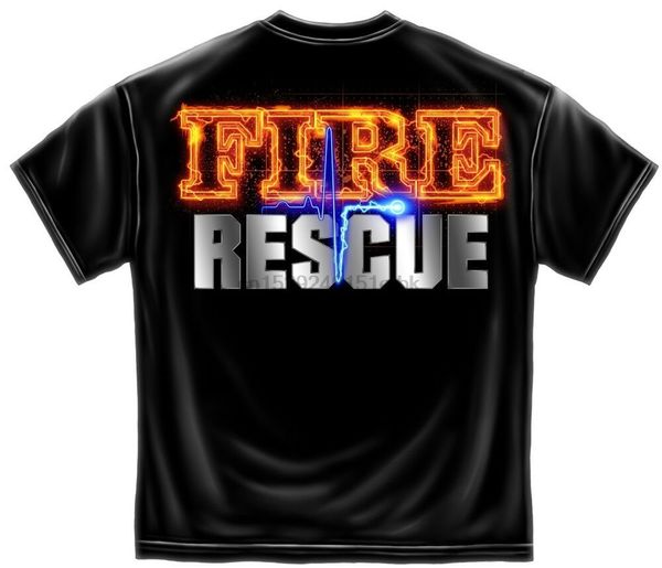 

erazor bits t-shirt- fire fighter -fire rescue firefighter maltese - black