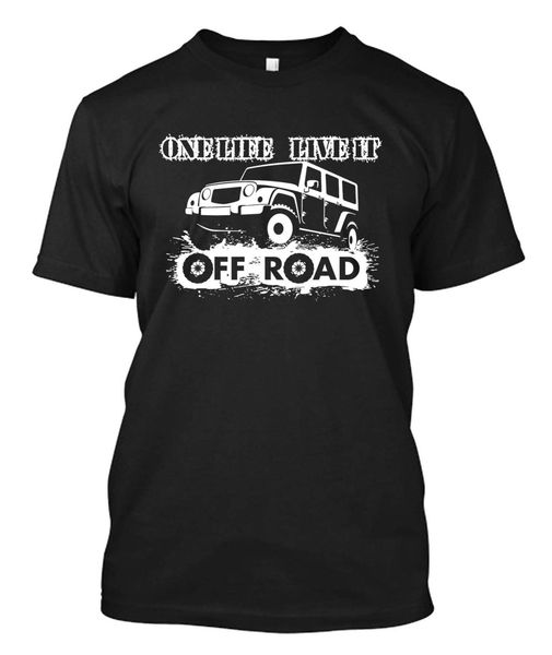 

hot sale men t shirt fashion one life live it off road - пользовательские мужская черная футболка tee летняя футболка