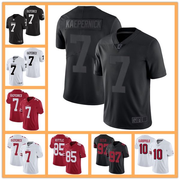 

colin kaepernick icon jersey 2.0 true to 7 jersey all black football jerseys i am with kap, Black;red