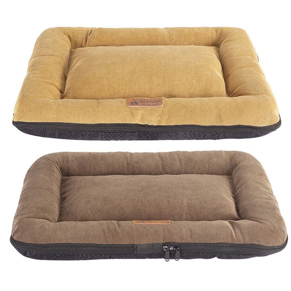 

kennels & pens warm dog bed pet mat removable washable waterproof bottom beds corduroy kennel sofa for small medium dogs cats pets products
