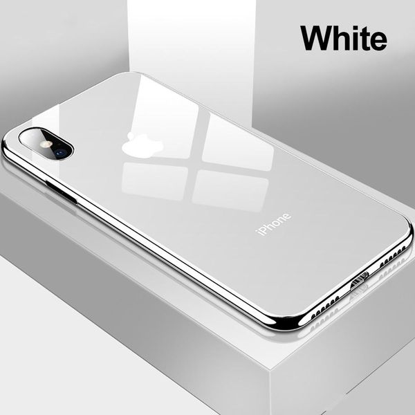 

plating tempered glass phone case for iphone xs max xs xr x 8 7 plus cover soft tpu edge cases for iphone 6s 6 plus coque