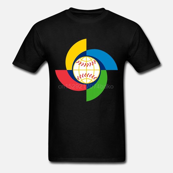 

мужчины тенниска world baseball классический мужской t shirt печатных t-shirt тройники верхней