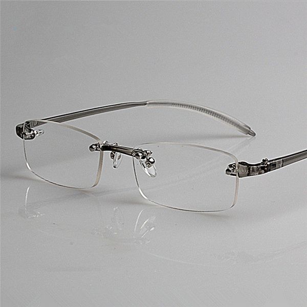 

sunglasses rimless men women reading glasses retro brand comfy ultra-light tr90 eyewear presbyopic, White;black