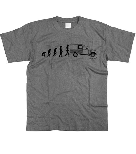 

2019 mens evolution of man to classic french car fans 2cv classic french car fans van tee shirt s - 3xl