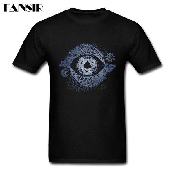 

смешные tee рубашка eye викинги группа мужчин с коротким рукавом o шеи одина верхняя одежда мужская футболка