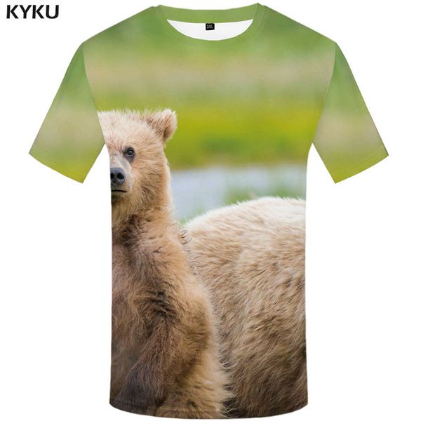 

3d russia bear 3d print anime cartoon printed 3d print shirts horror comics plus size men clothing