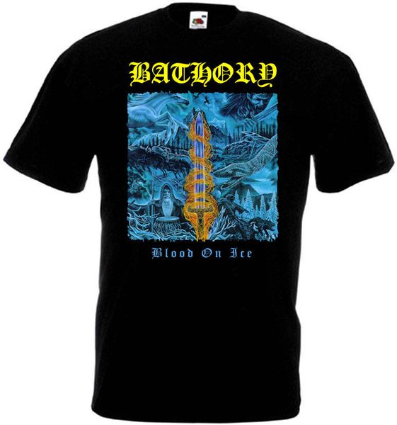 

bathory blood on ice t-shirt black metal trash all sizes t shirt short sleeve fashion new tees t shirts tee