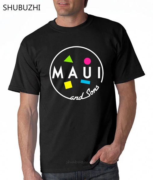 

maui and sons 5 new black men t shirt cotton size s 3xl new fashion tshirt men c