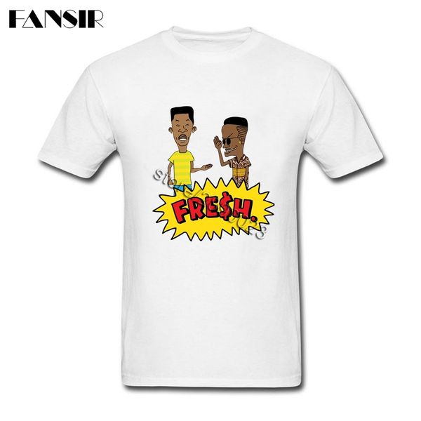 

новые coming мужские футболки свежий принц bel-air с короткими рукавами хлопок вокруг шеи футболка мужские рубашки