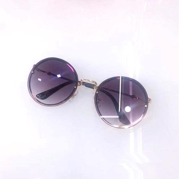 

kids 2019 frameless uv400 arrival sun glasses children sunglasses oculos girls personality boys for lens glasses round new yxliu ly_bags, Blue