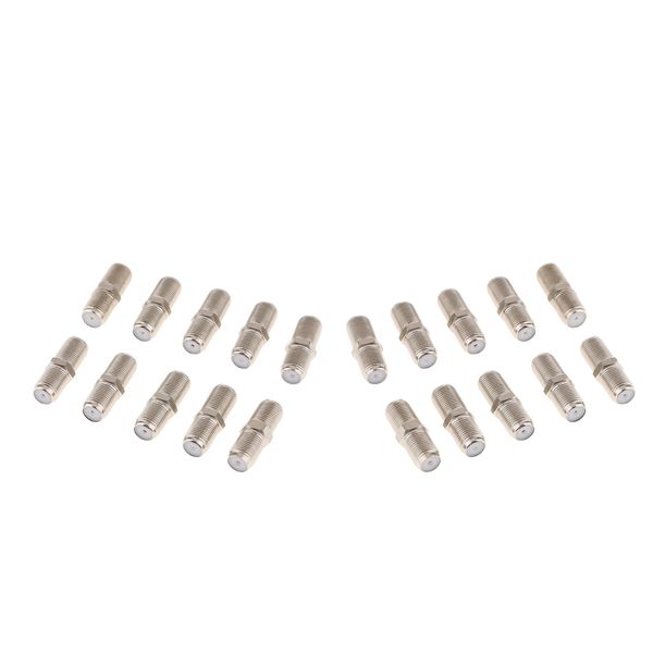 

20pcs f-type coaxial rg6 connector,cable extension adapter