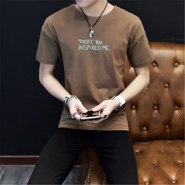 

designer short sleeve tshirt men fashion casual sweat absorbing breathable clothes slim round neck summer men half sleeve tees top, White;black
