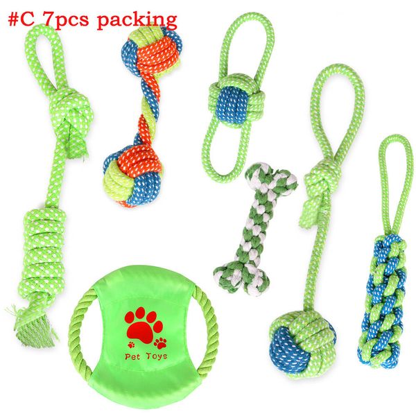 cão gato brinquedos animais de estimação cães algodão mastigo nó de brinquedo colorido durável durável corda corda combinação terno engraçado