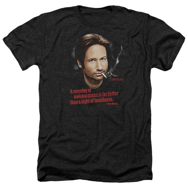 

californication hank moody morning of awkwardness heather t-shirt all sizes cotton harajuku fashion classic tee shirt