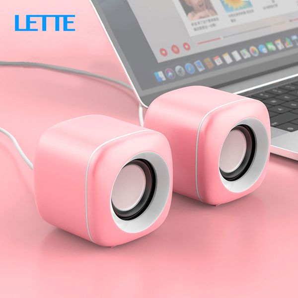 

usb wired computer speakers pink green bass mini subwoofer speaker for lapdeskphone loudspeaker