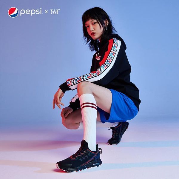 

361 degrees pepsi anti spillage shoes womens shoes sneakers autumn new q elastic casual running shoes rest
