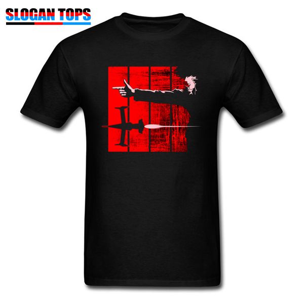 

t-shirt funky men tshirts space cowboy t shirt print black red tees anime short sleeve 100% cotton clothes ing