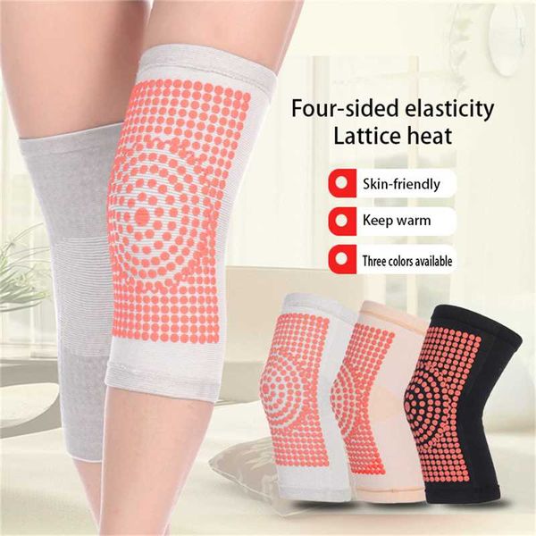 

нейлон наколенники цветой кожи эластичной стороны self-нагрев колено поддержки ветрозащитной холодная защиты согреться колодки, Black;gray