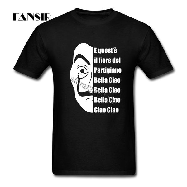 

la casa de papel money heist camisa basic style men t-shirt short sleeve pure cotton o-neck t-shirt for adult