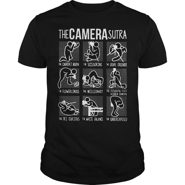 

2019 fashion summer tshirt 100% cotton creative graphic the camera sutra shirt