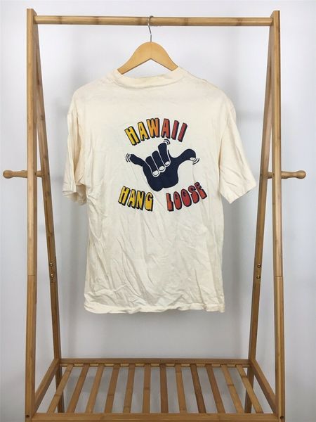 

vtg 80s hawaii провисать surf single стежка t-shirt размер l чистый хлопок футболка
