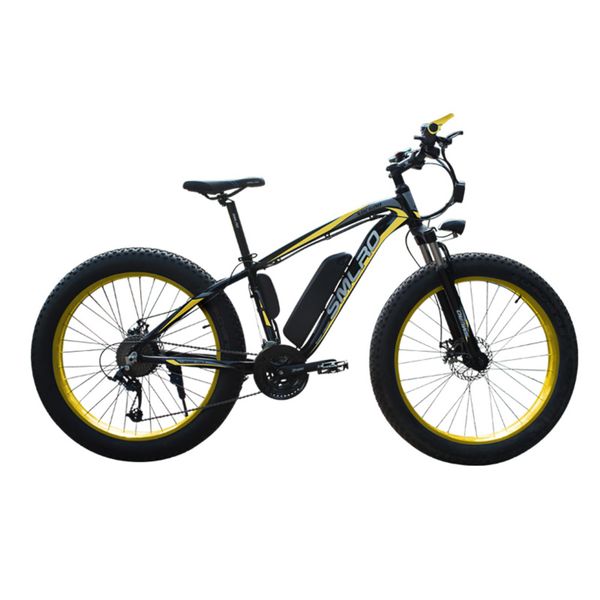 

fat tire electric bike beach snow bike 26 inch fat tire ebike 500w/ 1000w electric mountain bike 13ah lithium battery, Silver;blue