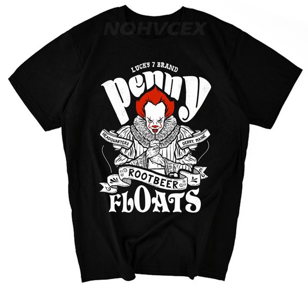 

pennywise dancing clown t shirt stephen king it ballon movie inspired tee shirts hipster o-neck
