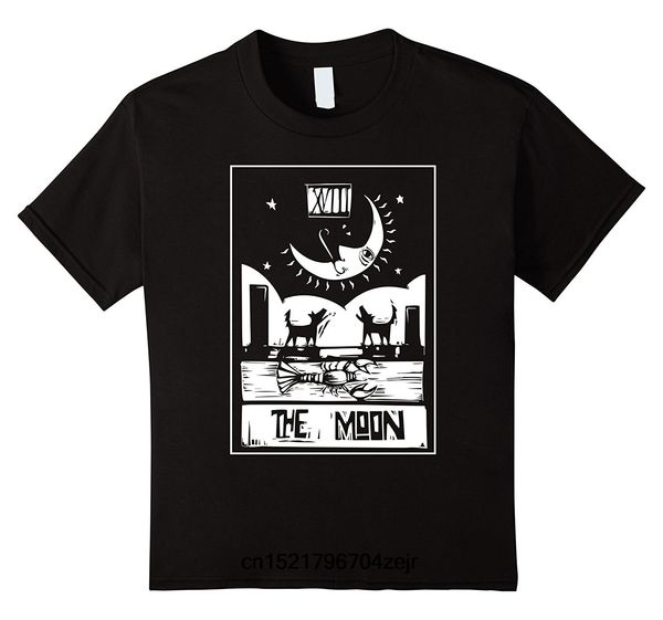 

men t shirt tarot t shirt the moon funny tarot card funny t-shirt novelty tshirt women