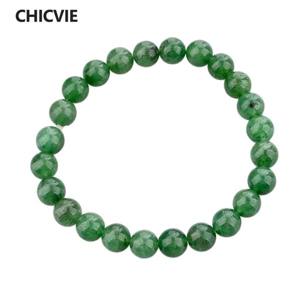 

chicvie new green natural stone men bracelets&bangles charms beads for women luxury jewelry making christian bracelet sbr140389, Golden;silver